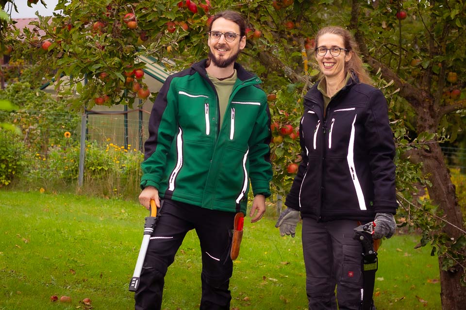 das nette, engagierte Team von Waldwerden im Einsatz